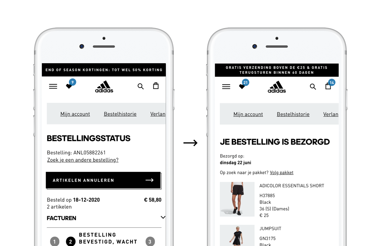 Order details redesign